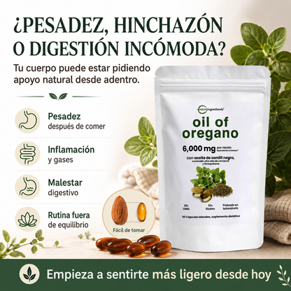 Aceite De Orégano 6000 Mg 60 capsulas